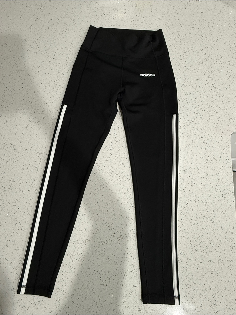 Adidas Climalite striped high waisted leggings small